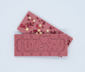"I love you" chokoladeplade
