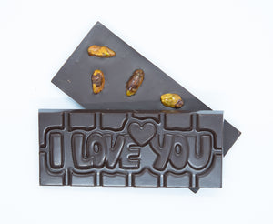"I love you" chokoladeplade