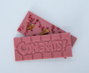 "Congrats!" chokoladeplade